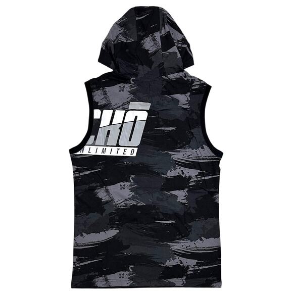 Ecko Unltd Men's Hoodie T-Shirt Broad Stroke Camo Sleeveless Tee in Night Camo - Picture 2 of 4